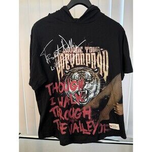 Men’s Akoo Co. Black Tiger Graphic Hooded Shirt Size Medium